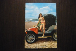 Pin-Up, Nice Girl, Bikini, Oldtimer, Beach - Pin-Ups