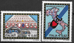 2004 Italien  Mi. 2961-2 **MNH    Weltgesundheitstag: Sicherheit Im Straßenverkehr. - 2001-10: Neufs