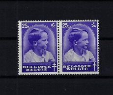 België N°439/439-V (lijn Boven Schouder) MNH ** POSTFRIS ZONDER SCHARNIER COB € 17,45 SUPERBE - 1931-1960