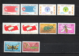 Turquía  1981  .-   Y&T  Nº   2338/2339-2340/2341-2342/2343-2344/2347   ** - Unused Stamps
