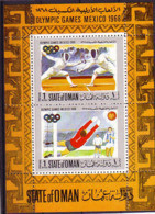 Olympics 1968 - Soccer - Fencing - OMAN - S/S MNH - Summer 1968: Mexico City