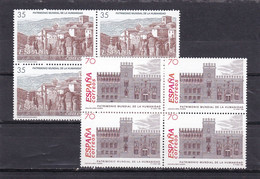 España Nº 3558 Al 3559 En Bloque De Cuatro - Unused Stamps