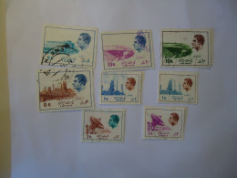 IRAN USED 8 STAMPS MONUMENTS - Iran