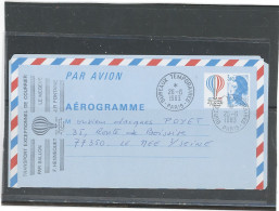 AEROGRAMME -N°1010 AER BICENTENAIRE DE L'AIR ET DE L'ESPACE -BUREAU TEMPORAIRE -PARIS 26-6-1983 - Aerogramme