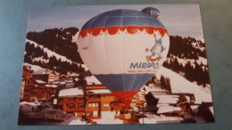 CPM MONGOLFIERE BALLON ENVOL DE MONGOLFIERES LES SAISIES SAVOIE 2/89 TIRAGE LIMITE 40 EXPL PHOTOCARTE - Globos