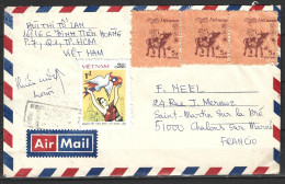 VIETNAM. N°569 De 1985 Sur Enveloppe Ayant Circulé. Année Du Buffle. - Chinese New Year