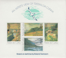 Tristan Da Cunha 1974 An Artists View Of Tristan Da Cunha M/s ** Mnh (ZO228) - Tristan Da Cunha