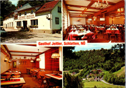 49152 - Niederösterreich - Bromberg , Schlatten , Gasthof Jeitler - Gelaufen 1983 - Wiener Neustadt