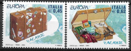 2004 Italien  Mi. 2970-1 **MNH   Europa: Ferien - 2001-10: Nieuw/plakker