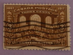 CANADA YT 107 OBLITERE "CONFERENCE DU QUEBEC" ANNÉE 1917 - Usados