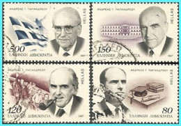 Greece-Grece - Hellas 1997 :  Adreas Papandreou Compl. Set Used - Usados