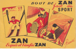 Buvard    BOUT De   ZAN   Fait Du SPORT  ZAN  Exquis Et Bienfait ZAN - Dulces & Biscochos