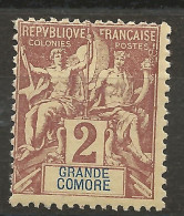GRANDE COMORE N° 2 NEUF**  SANS CHARNIERE / Hingeless / MNH - Nuovi