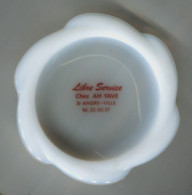 RARE - La REUNION - CENDRIER FLEUR OPALINE - LIBRE SERVICE AH YAVE - ST ANDRE -  60's (années 60) - Ashtrays