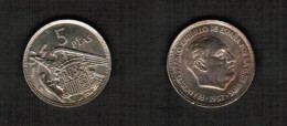 SPAIN    5 PESETAS 1957 (75) (KM # 786) #7771 - 5 Pesetas