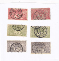 2x TBC Zegels Waar Onder 5 Cent 5 Jan 1907 (Amsterdam Martin *8*)  NVPH 84/86 - Usados