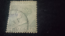 CEYLON- 1880 -69       2 C     VİCTORİA        DAMGALI - Sri Lanka (Ceylan) (1948-...)