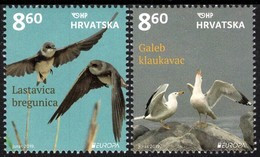 SALE!!! CROATIA CROACIA CROATIE KROATIEN 2019 EUROPA BIRDS 2 Stamps MNH ** - 2019