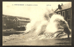 PORT EN BESSIN " La Tempête Du 21 Février "   1918 - Port-en-Bessin-Huppain