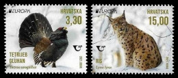 SALE!!! CROATIA CROACIA CROATIE KROATIEN 2021 EUROPA CEPT Endangered National Wildlife 2 Stamps Set MNH ** - 2021