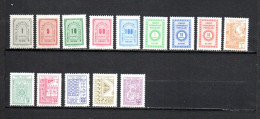 Turquía  1963-66 .-   Y&T  Nº   82/86-96/98-99/104   Servicio   ** - Official Stamps