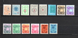 Turquía  1977-79 .-   Y&T  Nº   17/141-142-143/148-149/150   Servicio   ** - Official Stamps