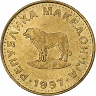 Macédoine, Denar, 1997, Laiton, SUP, KM:2 - Macedonia Del Norte