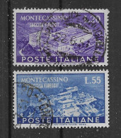 Italien 1951 Kloster Mi.Nr. 837/38 Kpl. Satz Gestempelt - 1946-60: Used