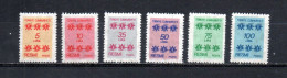 Turquía  1981 .-   Y&T  Nº   159/164   Servicio   ** - Dienstmarken