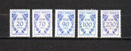 Turquía  1984 .-   Y&T  Nº   171/175   Servicio   ** - Official Stamps
