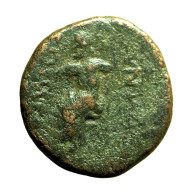 Roman Provincial Coin Synnada Phrygia AE17mm Augustus / Zeus Seated Rare 04039 - Röm. Provinz