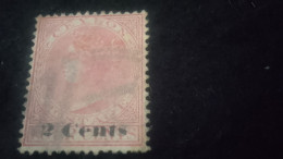 CEYLON- 1880 -69       4 C     VİCTORİA     SÜRSARJLI   DAMGALI - Sri Lanka (Ceylan) (1948-...)