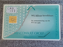 NETHERLANDS - CRD177 - Rijnconsult Groep, Wij Blijven Bereikbaar - 1.500EX. - Privat