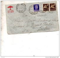 1936   LETTERA VIA AEREA CON ANNULLO MIRABELLA ECLANO AVELLINO - Correo Aéreo