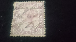 CEYLON- 1880 -69       5 C     VİCTORİA       DAMGALI - Sri Lanka (Ceylan) (1948-...)