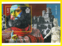 SAN MARINO 2022 Foglietto STREET ART - BF NUOVO - New Sheet - Blocks & Sheetlets