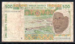 624-Sénégal 500fr 2002 K022, Petite Déchirure En Bas - Sénégal
