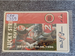 NETHERLANDS - CRE339 - Dutch TT Assen 1996 - MOTORCYCLE - LUCKY STRIKE CIGARETTE - 1.085EX. - Privées