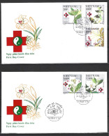 VIETNAM. N°1374-8 De 1993 Sur 2 Enveloppes 1er Jour. Plantes Médicinales. - Medicinal Plants