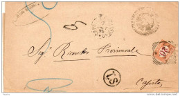 1895   LETTERA  CON  ANNULLO  CAPRIATI AL VOLTURNO CASERTA - Postage Due