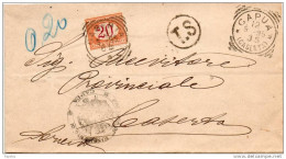 1895   LETTERA  CON  ANNULLO  CAPUA  CASERTA - Segnatasse