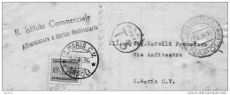 1936 LETTERA CON ANNULLO  S.MARIA CAPUAVETERE   NAPOLI - Strafport