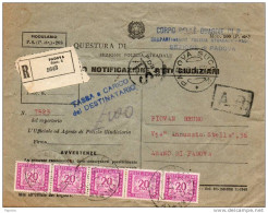 1952  LETTERA   CON ANNULLO    PADOVA - Portomarken