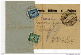1948  CARTOLINA  CON ANNULLO  PADOVA - Taxe