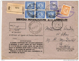 1952  LETTERA RACCOMANDATA CON ANNULLO   VENEZIA    S.CHIARA - Portomarken