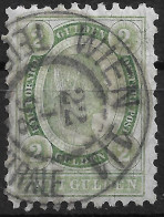 0451w: Ausgabe 1891/ 96, 2 Gulden Seegrün O, ANK 68, Billigste Type 65.- - Gebraucht