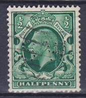 Great Britain Perfin Perforé Lochung 'SW' 1934 Mi. 175 X, GV. (2 Scans) - Gezähnt (perforiert)