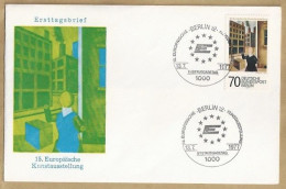 DE.- ERSTTAGSBRIEF. 15. EUROPAISCHE KUNSTAUSSTELLUNG. ERSTAUSGABE 13.7.1977. BERLIN 12. FDC. - 1971-1980