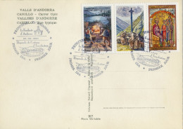 2001 , ED. 564 / 565  - LEYENDAS ANDORRANAS  , MAT. PRIMER DIA , FDC , ANDORRA FRANCESA - FDC