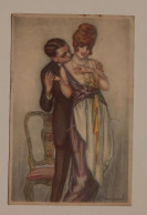 Carte Postale Illustrateur BOMPARD - Couple Homme Femme - Bompard, S.